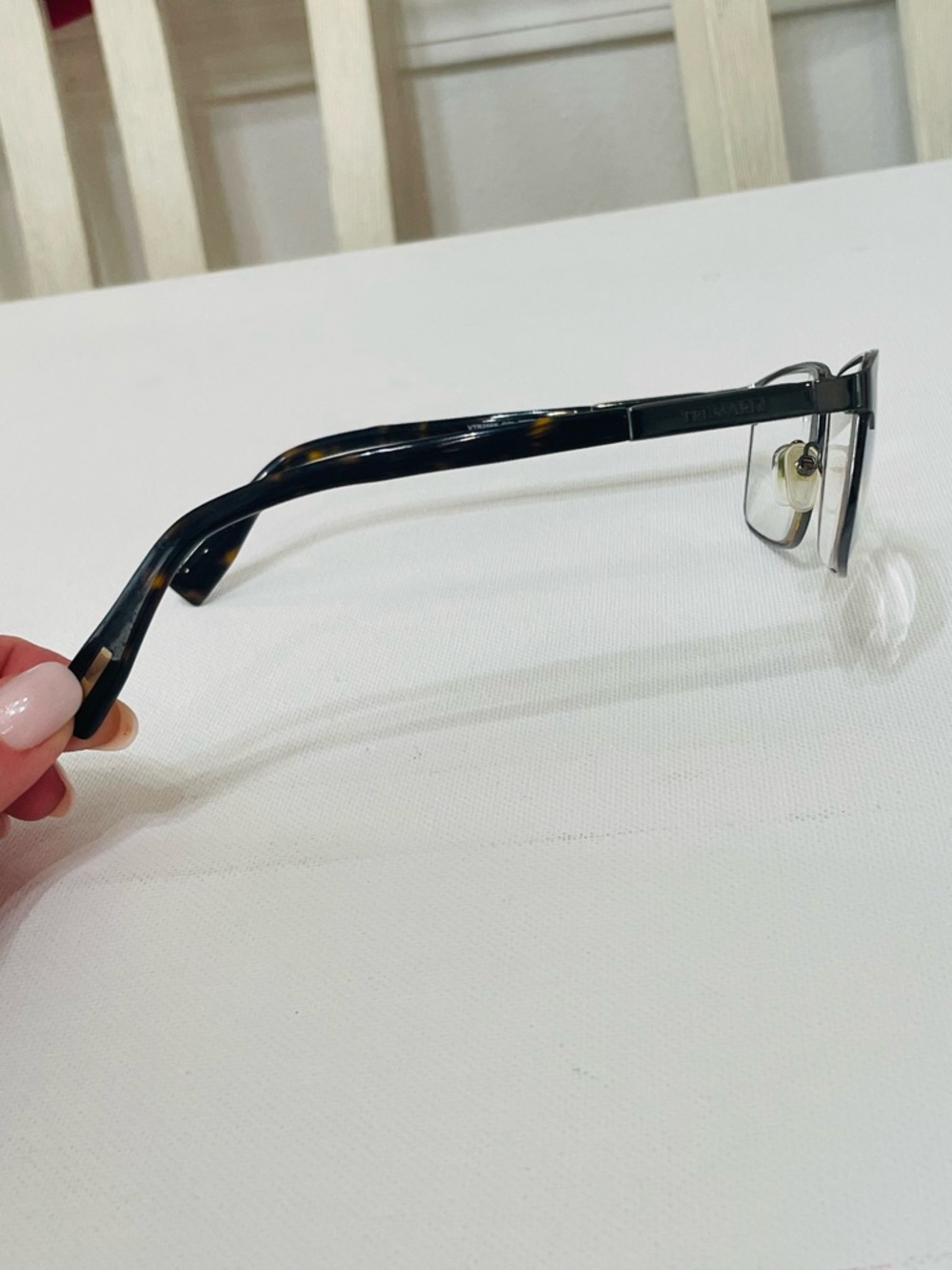 Trussardi Eyeglasses Frame VTR256K Col.0568 Unisex 55-16-145 - Picture 7 of 10